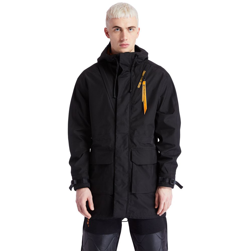 Timberland Mens Jackets Ecoriginal EK+ Fishtail Parka with DryVent™ Technology - Black - India GE821